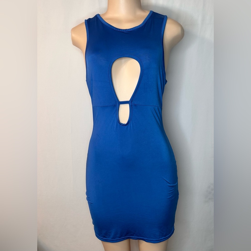 PrettyLittleThing Royal Blue Backless Dress 6 10